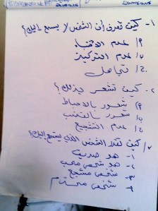 Workshop application in Arabic