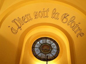 "To God be the glory!"