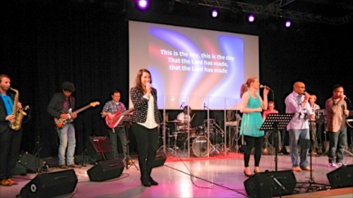 The worship team