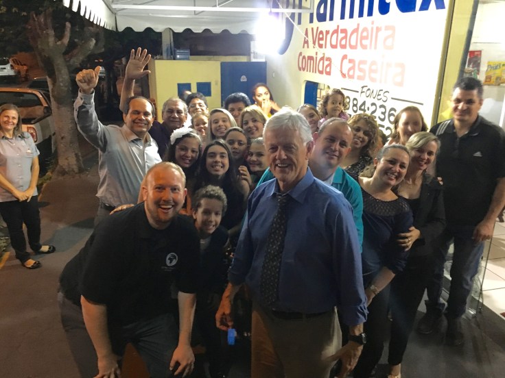 Hard not to smile when you're going to eat pizza...especially with friends like these.