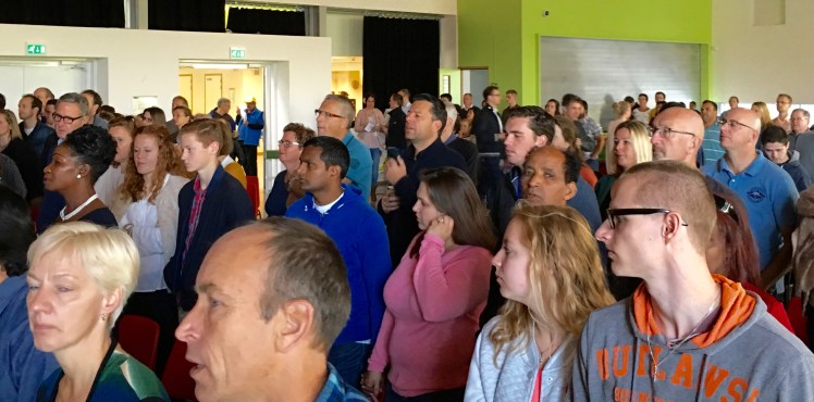 Part of the 1,000 plus attending the Crossroads Amsterdam